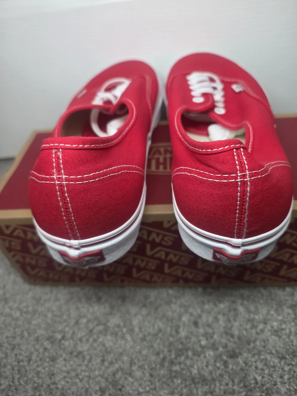 Vans Authentic Red Canvas Women’s Sneakers